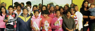 Niveshni Govender and Natlee Chetty from Endress+Hauser’s KZN office delivered the hampers to the ABH Home in Durban.